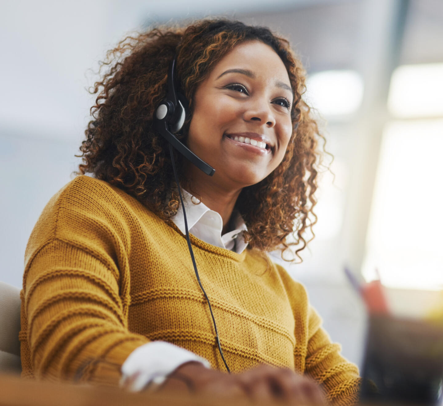 Female consultant customer service