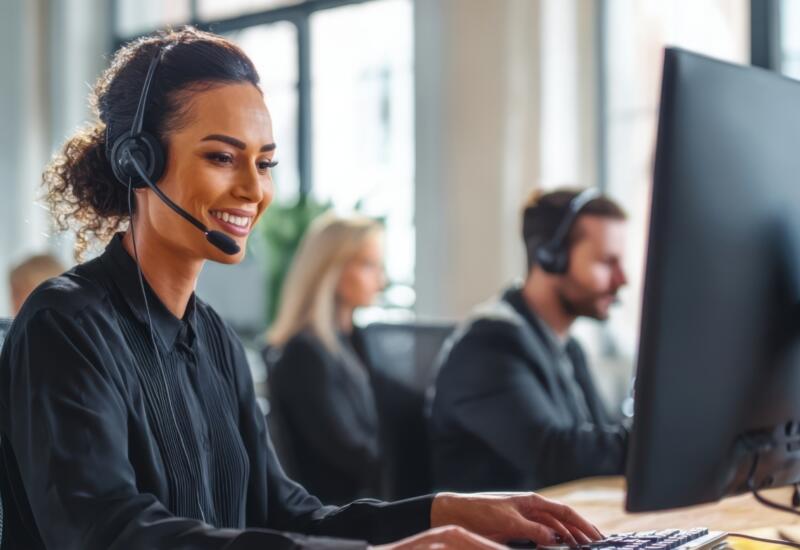 Trained operators delivering outsourced customer support