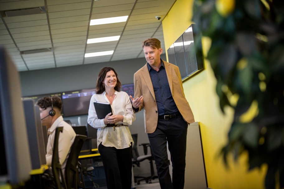 Lemon Contact Centre co-founders Martin Anderson & Lesley Wratten